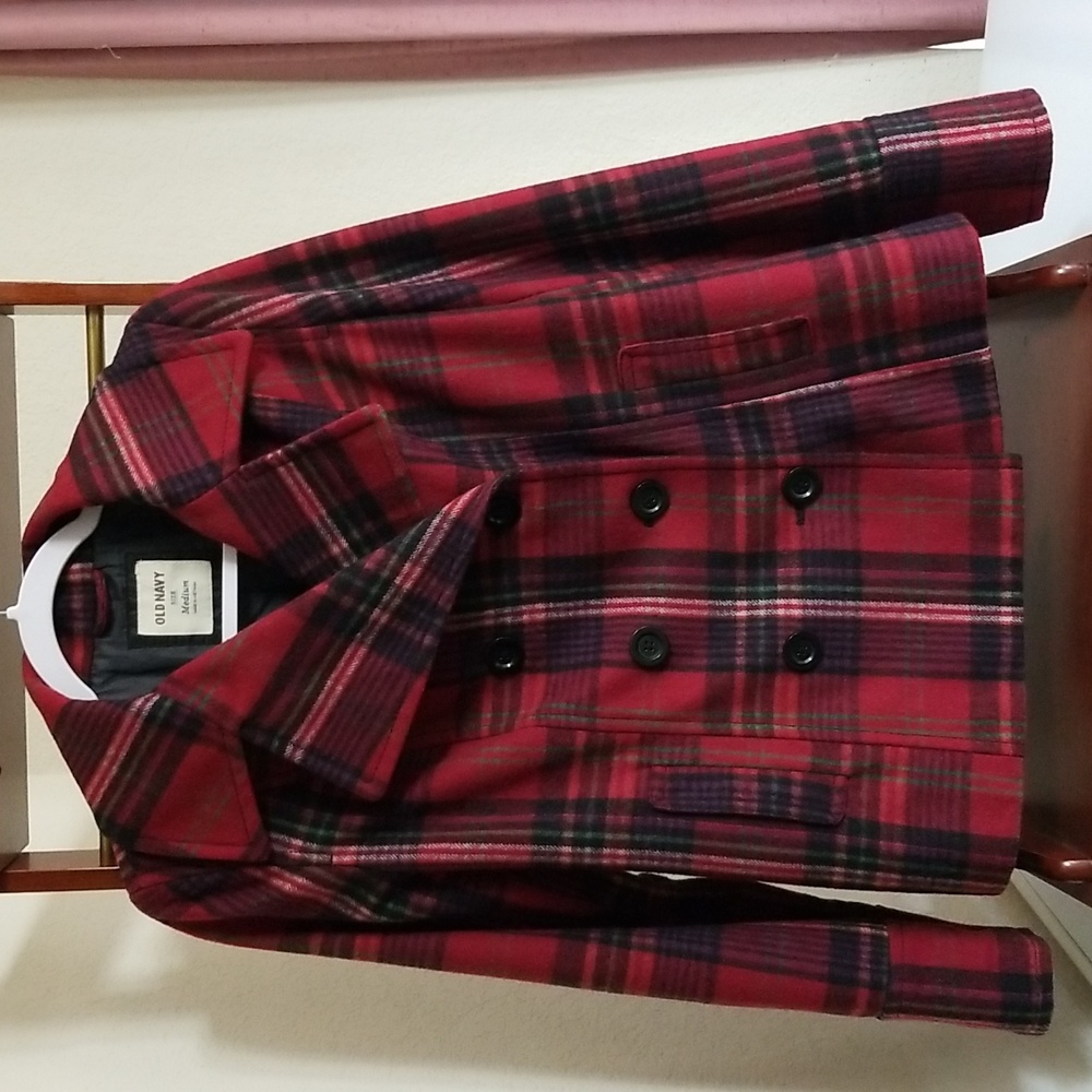 Multicolored Short Ling Sleeve Plaid Jacket